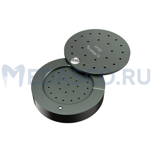 Пины для фиксации мембран «Maxi» - кассета круглая для хранения и стерилизации пинов (на 25 штук)
